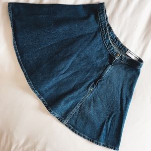 American Apparel Denim Mini Skirt